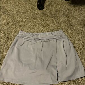 Lavender Skirt with Front Slit